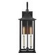 preview thumbnail 3 of 3, Lark 81594 Nolan 2 Light 22" Tall Outdoor Wall Sconce with Clear Glass