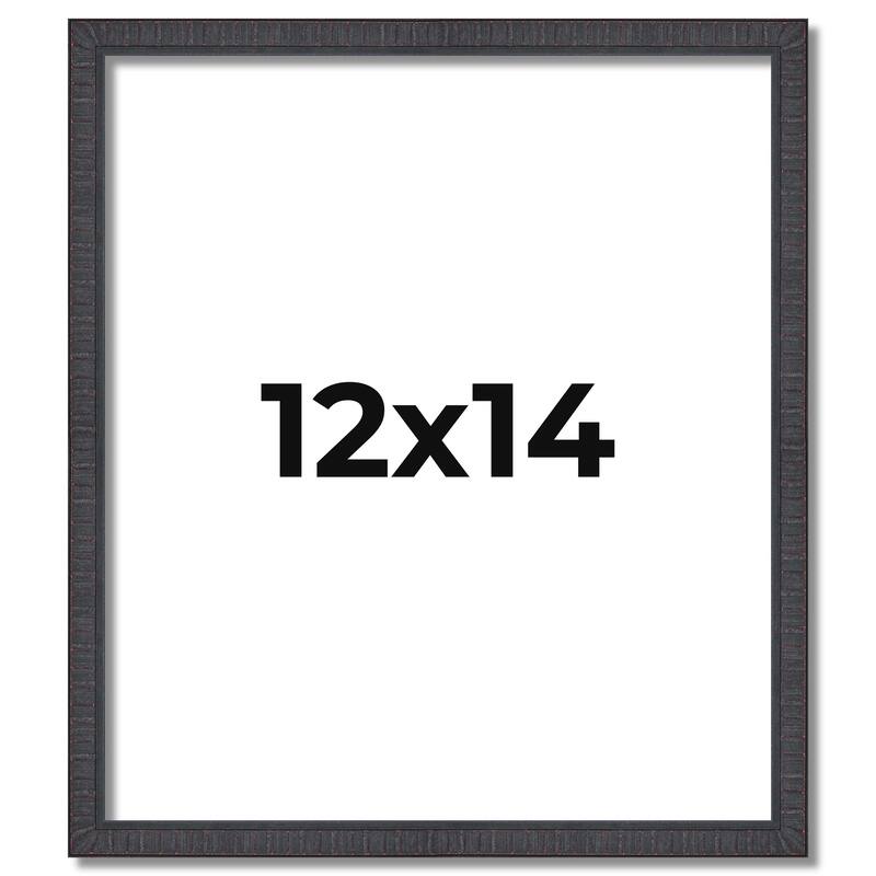 12x14 Frame Brown Picture Frame - Complete Modern Photo Frame Includes