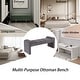preview thumbnail 30 of 60, Boucle Bedroom Bench with Channel Tufted Modern Entryway Bench Window Bench End of Bed Bench