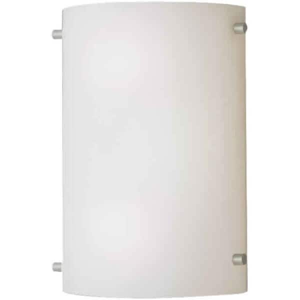 slide 2 of 2, Forte Lighting Contemporary/ Modern 7.75Wx9.5Hx3.75E Indoor Up Brushed Nickel