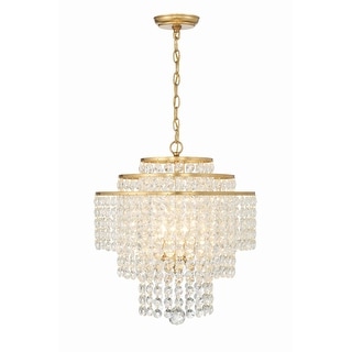 Crystorama Lighting Group GAB-B7304 Gabrielle 4 Light 18" Wide Crystal ...