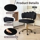 preview thumbnail 83 of 118, Velvet Home Office Desk Chair, Height Adjustable Task Chair, Armless Single Chair with Wheels, 360° Swivel Vanity Chair - N/A