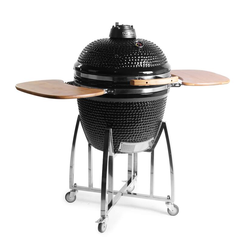 21" Comfortbilt Kamado Grill In Black - N/A