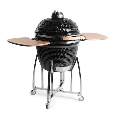 21" Comfortbilt Kamado Grill In Black - N/A