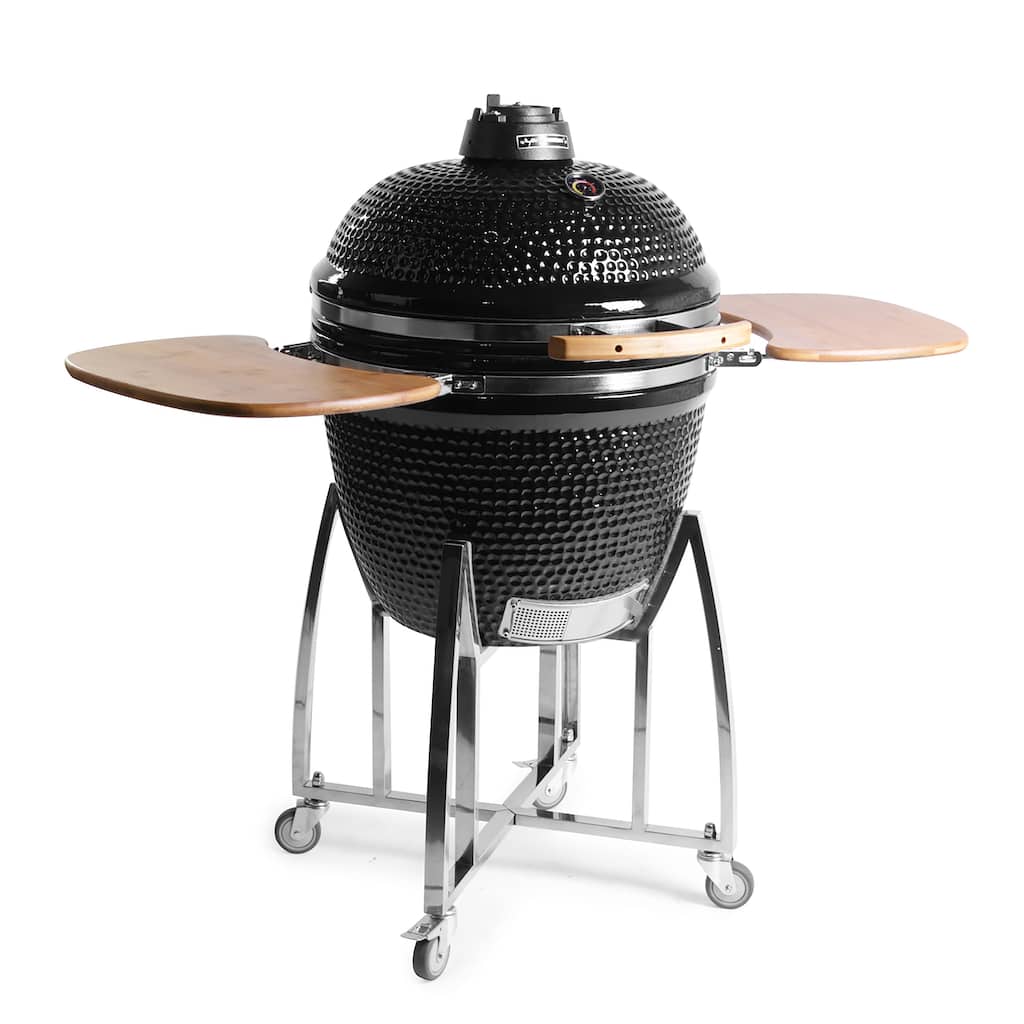 21" Comfortbilt Kamado Grill In Black - N/A