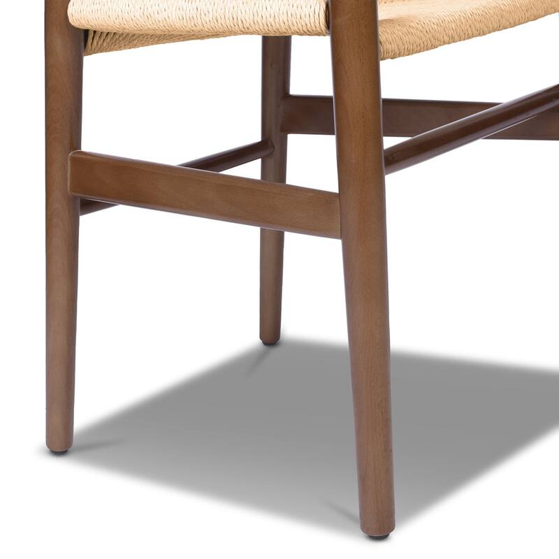Edgemod Olsen Handwoven Cord Weave Dining Chair (set of 2)