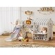 preview thumbnail 4 of 12, 10 in 1 Toddler Slide with Basketball Hoop, Outdoor Slide for Toddlers Age 1-3 with Kid Playhouse Beige Gray