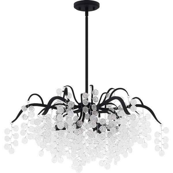 slide 2 of 8, Maple 6-Light Earth Black Chandelier