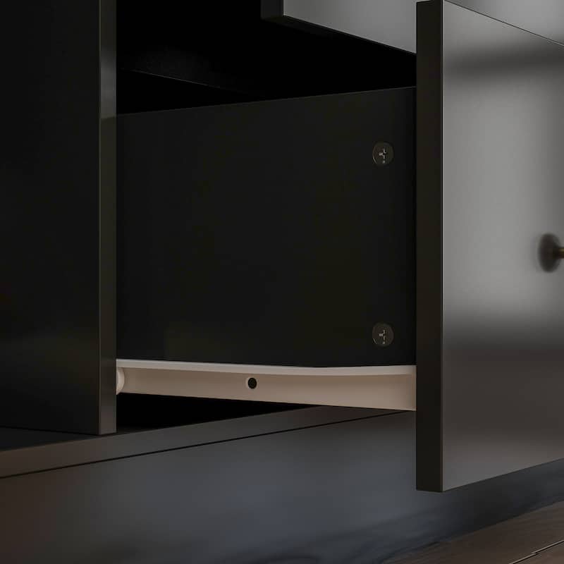 Wardrobe Armoire Wooden Closet with Mirror Storage Cubes Hanging Rod