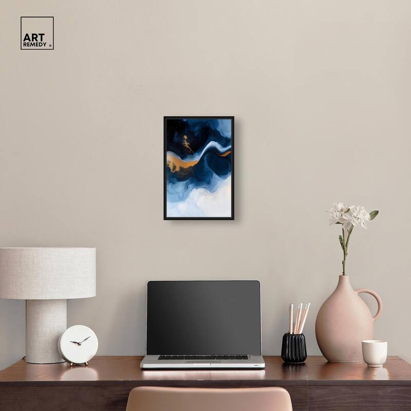 Blue Deep I Canvas by Art Remedy