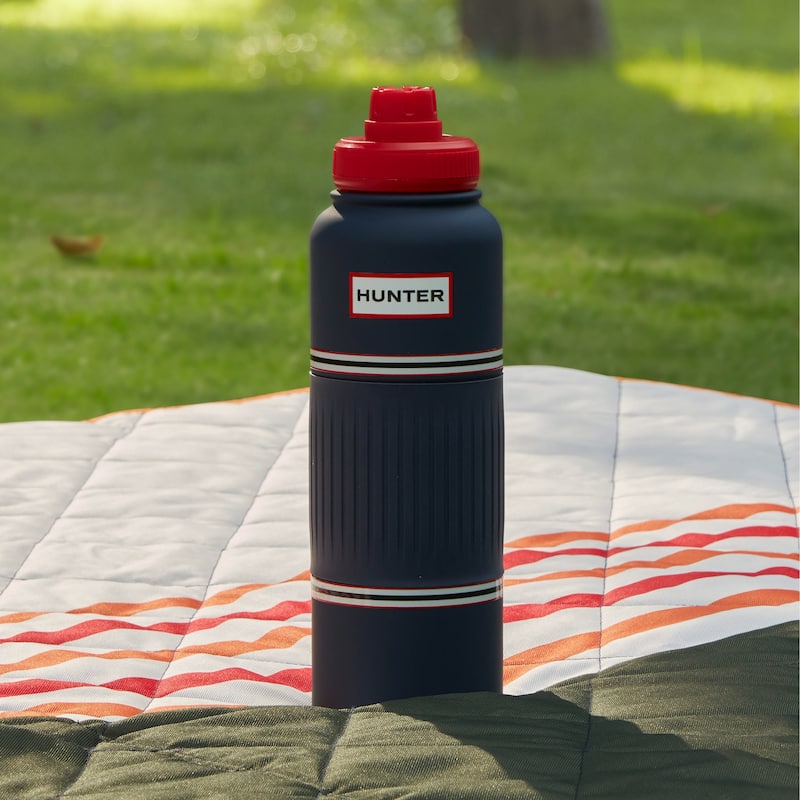 Hunter GoGrip Hydration Stainless Steel Tumbler with Carry Handle - 40 oz - Dress Blue