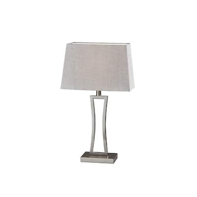 Adesso Camila Brushed Steel Table Lamp (Set of 2)