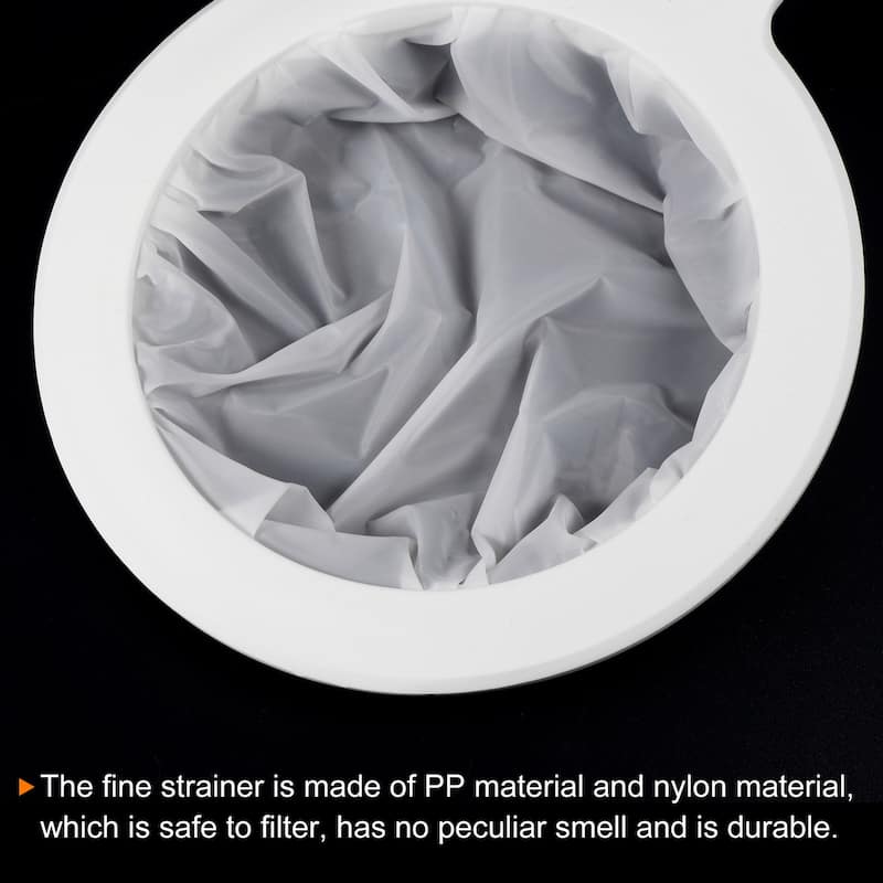 9"x6" 450 Mesh Food Filter Strainer Fine Mesh Sieve Filters Strainers - White