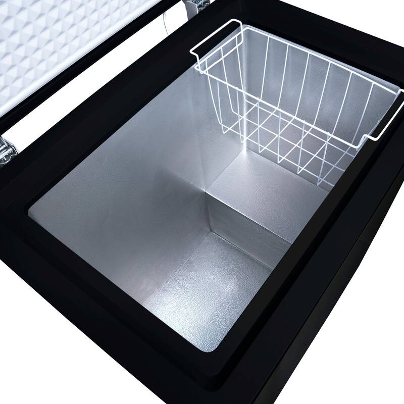 Newair 5 Cu. Ft. Mini Deep Chest Freezer and Refrigerator in Black with Digital Temperature Control and Fast Freeze Mode