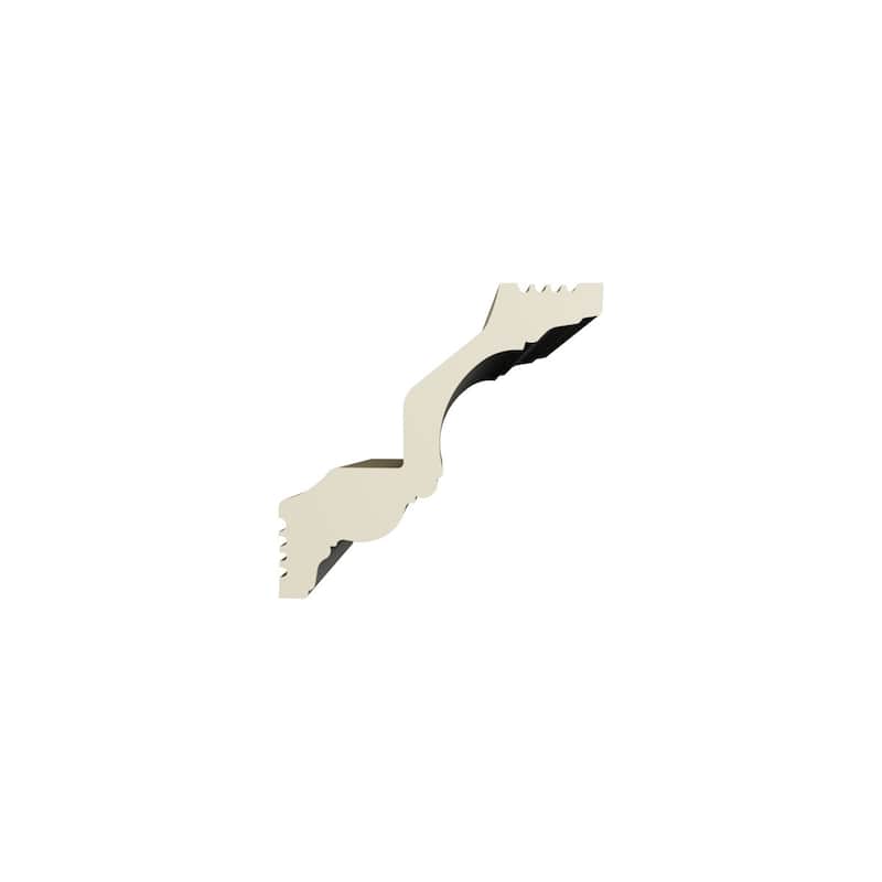 4"H x 4"P x 5 3/4"F x 94 1/2"L Gigi Crown Moulding - 1-Pack