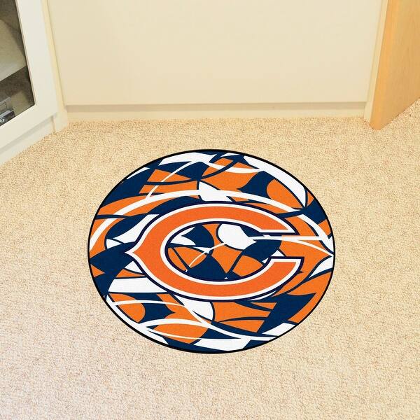Shop Nfl Chicago Bears Rounded Non Skid Mat Area Rug Free