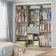 preview thumbnail 20 of 25, Closet Organizer with Wooden Drawers & Cube, 5FT Adjustable Closet System for Nursery & Kid's Room
