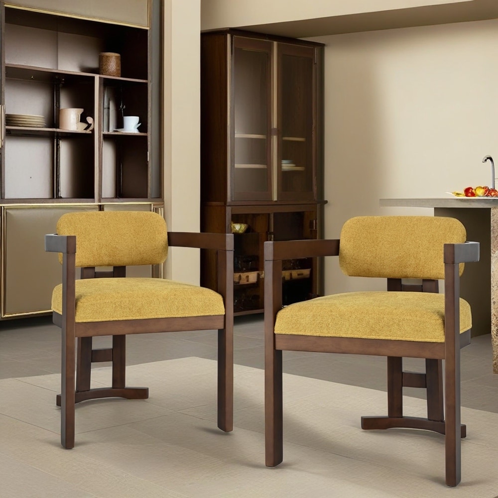 Indoor Upholstered Wood Dining Chair