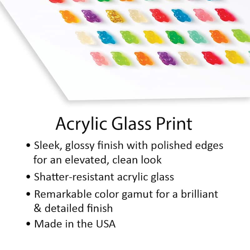 Rainbow Bears Print On Acrylic Glass by Erin Summer