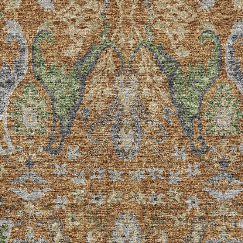 HomeRoots Floral Transitional Rectangle Outdoor Rug