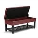 preview thumbnail 94 of 136, WYNDENHALL Essex 44 inch Wide Transitional Rectangle Ottoman Bench