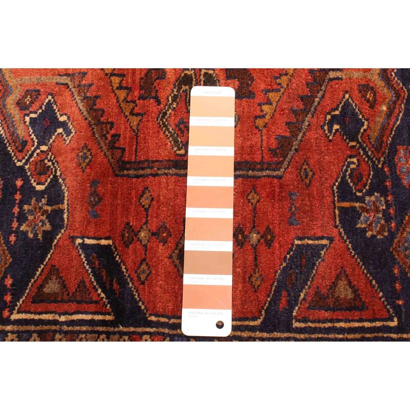 ECARPETGALLERY Hand-knotted Teimani Red Wool Rug - 3'3 x 4'11