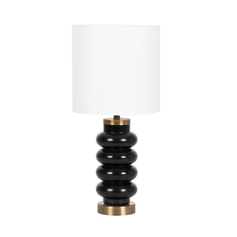 Kate and Laurel Rogala Table Lamp - 8x8x18 - Gold/Black