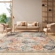 preview thumbnail 2 of 18, SAFAVIEH Madison Avery Boho Chic Distressed Area Rug - Ivory/Aqua - 5' 3" x 7' 6"