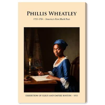America's First Black Poet Canvas by Art Remedy, Gallery Wrapped