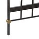 preview thumbnail 18 of 24, Elle Decor Astrid Modern Bed With Metal Headboard and Footboard, Requires No Box Spring