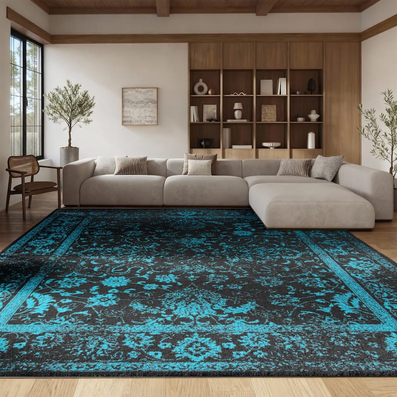 SAFAVIEH Adirondack Riin Rustic Shabby Chic Distressed Rug