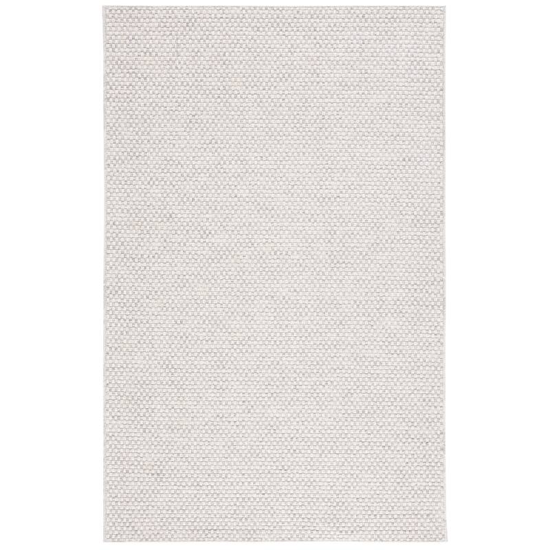SAFAVIEH Sisal All-Weather Zhanat Transitional Indoor/Outdoor Rug - 8' x 10' - Light Grey/Ivory