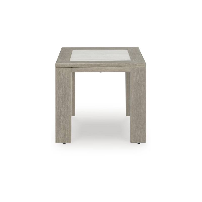 Signature Design by Ashley Kimpton Isle Brown Outdoor End Table - 22.25" W x 22.25" D x 20.5" H