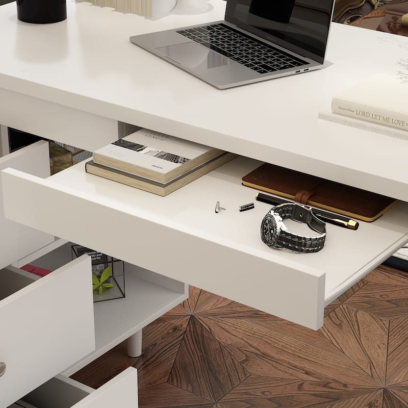 Office Desk 55.1"Large Executive Desk Computer Desk Simple Workstation