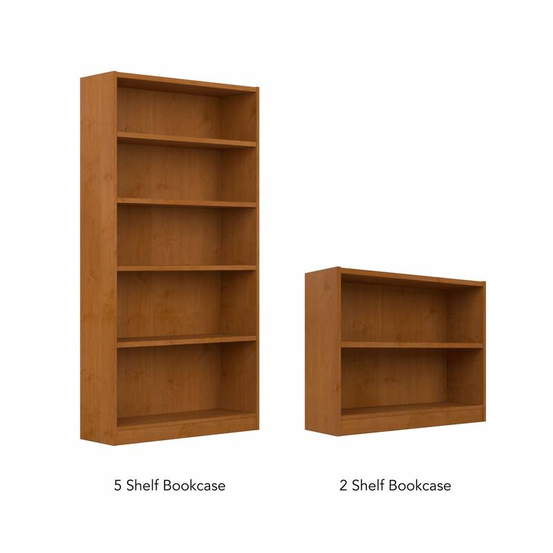 Universal Small 2 Shelf Bookcase Storage - Set of 2 by Bush Furniture.