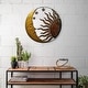 preview thumbnail 3 of 1, Celestial Bronze Sun, Star, and Moon Wall Decor