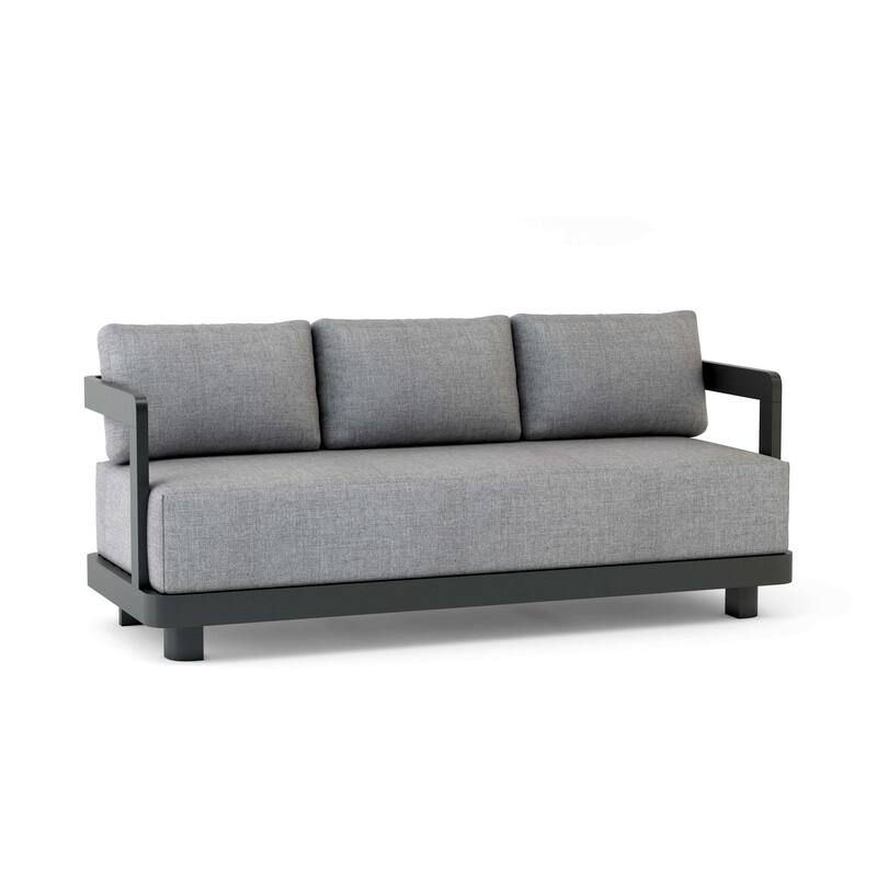 Granada Deep Seating Aluminum Sofa - Cast Slate