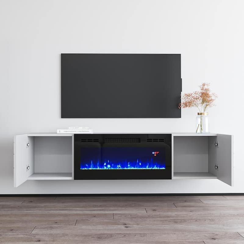 London BL-EF Electric Fireplace 63" TV Stand