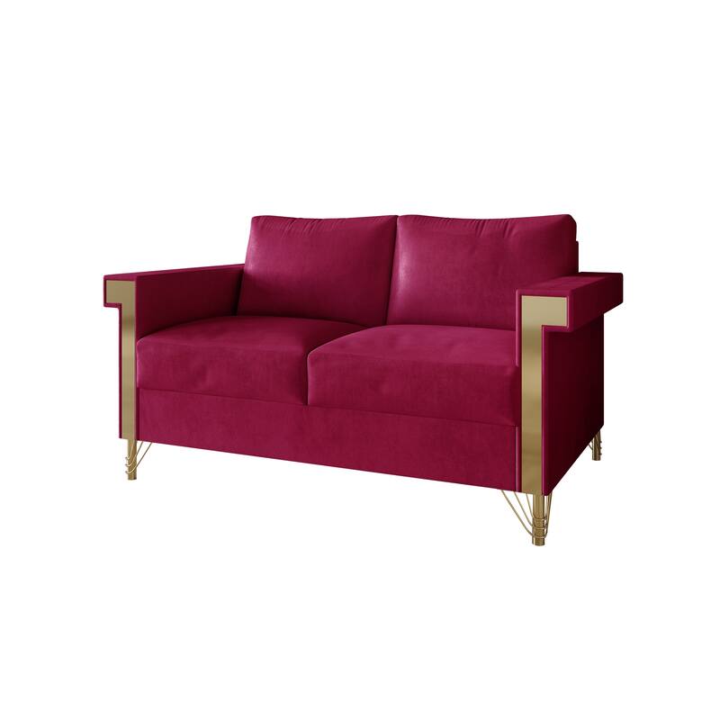 CraftPorch Glam Velvet Upholstered 2-Piece Living Room Set