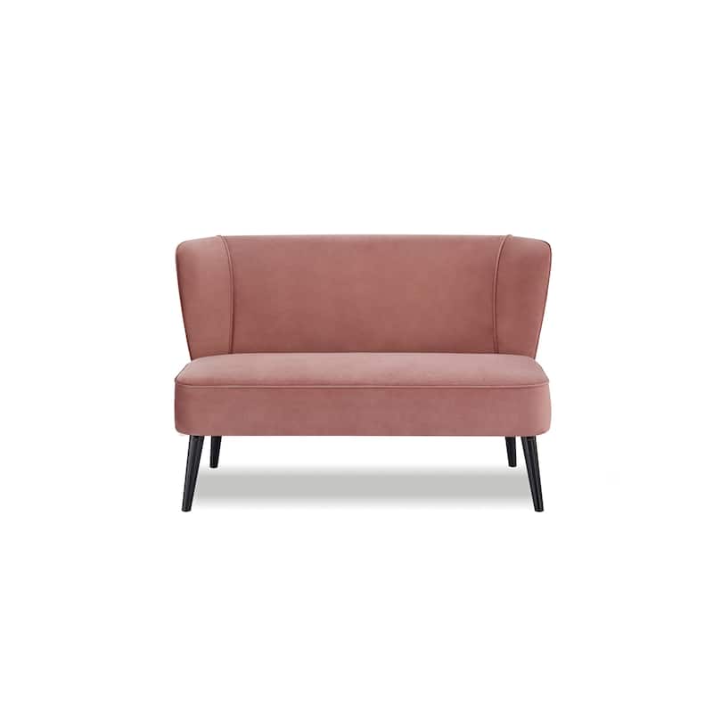 Artdeco Home - Porch & Den Brooklawn Wingback Mid-century Loveseat