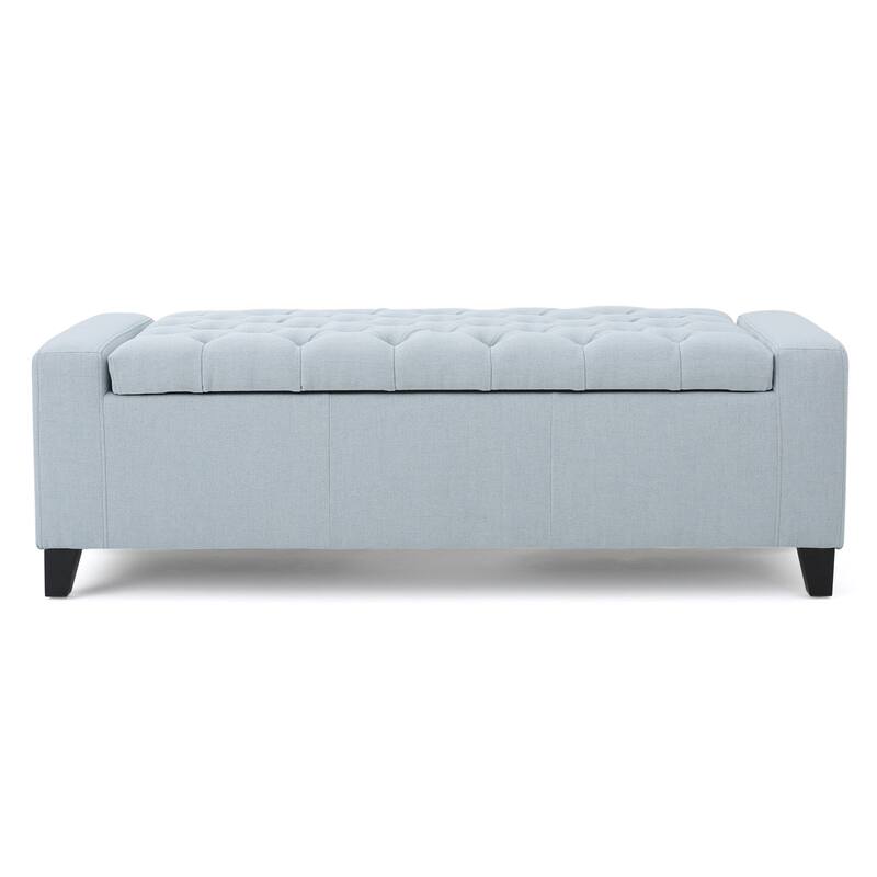 Hikaru Fabric Storage Ottoman by Christopher Knight Home