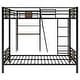 preview thumbnail 8 of 9, L-Shaped Twin Bunk Bed with Loft, Desk, and Shelves, Brown