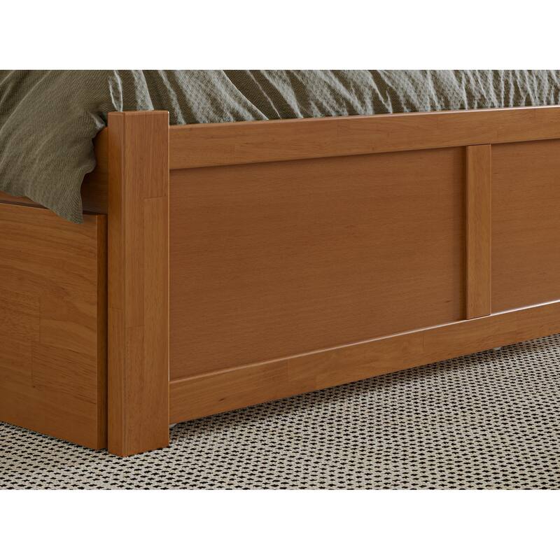Nantucket Platform Bed with Footboard and Storage Drawers