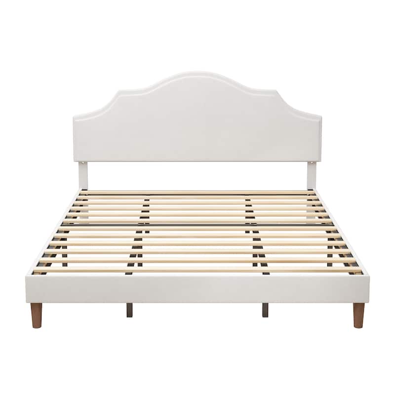 Sleek and Modern Design Bed Frame Upholstered Platform Bed