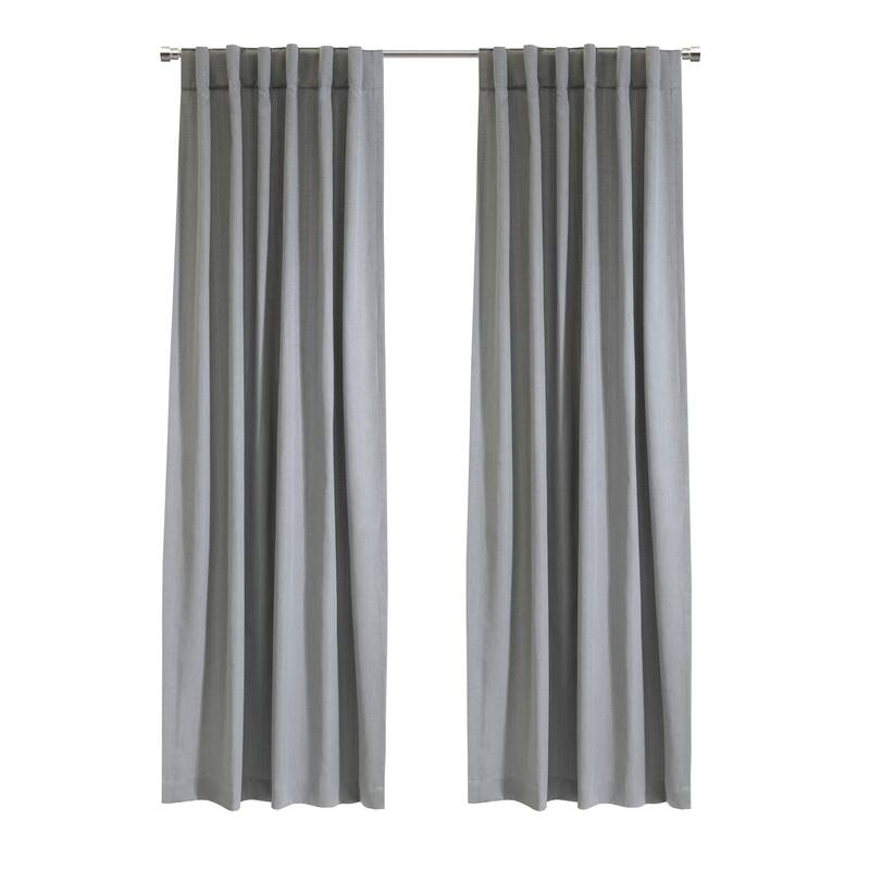 Mulberry Light Filtering Raw Silk Dual Header Curtain Panel by Habitat