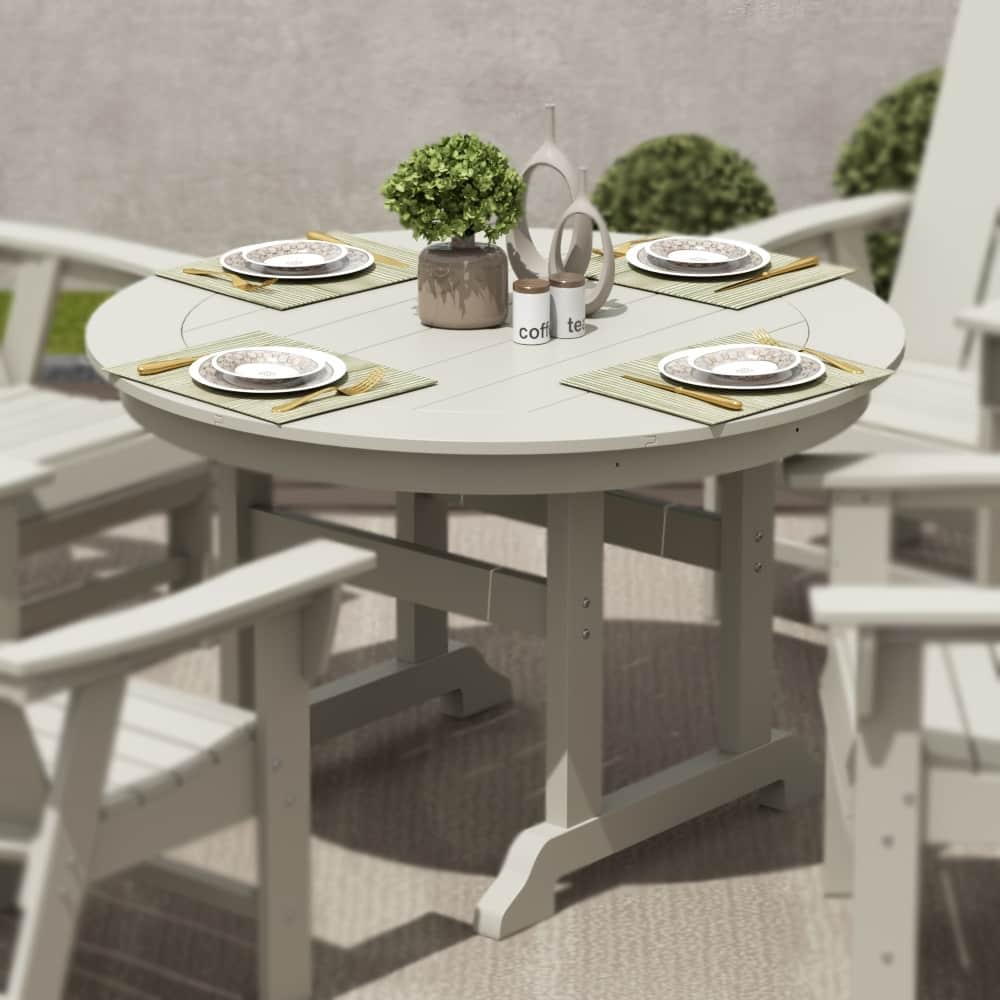 Laguna Hdpe All Weather Outdoor Patio 47" Round Dining Table
