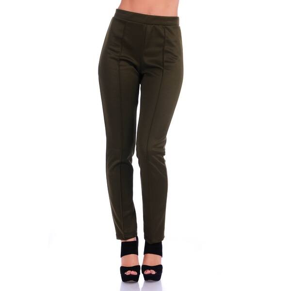 Shop Simply Ravishing Women S Solid Stretch Straight Leg Slim Fit