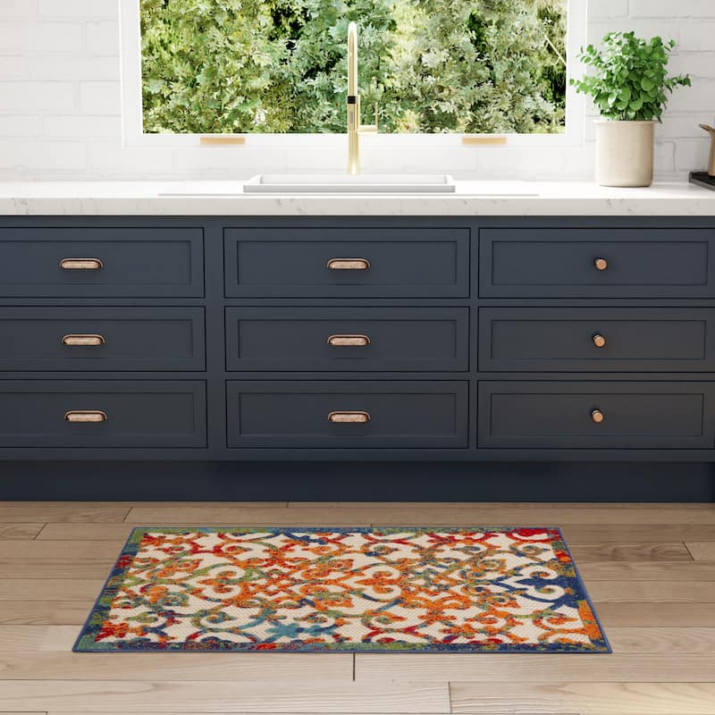 Nourison Alice Indoor/Outdoor Trellis Area Rug