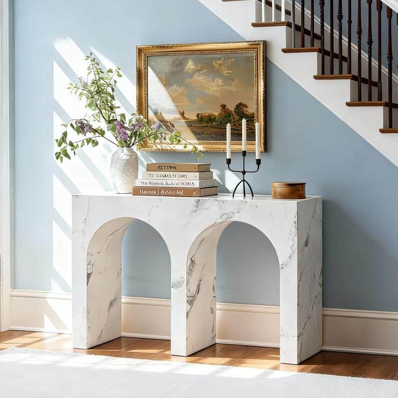 43" Marble Console Table