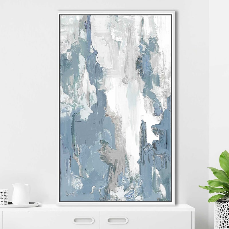 "Blue Serenade I" Print on Floating Canvas